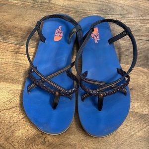 The North Face Orthalite Blue Braid Flip Flops Sandals Womens